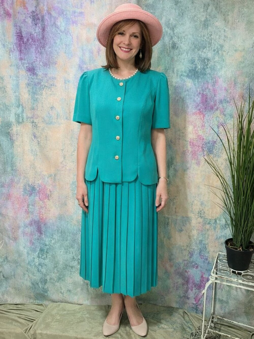 📌Leslie Fay Timeless Work- to-Weekend  Skirt Suit